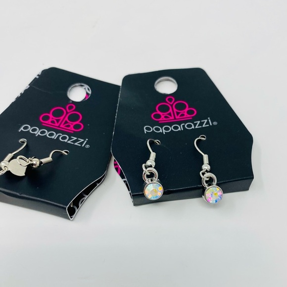Paparazzi Silver and Iridescent Earrings Sets - Picture 3 of 5